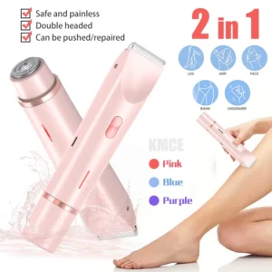 kf-Sfecd79d8662e4233b67e2f46384707eeS 2025 Waterproof Rechargeable Electric Shaver Mini Women Bikini Trimmer Body Hair Remover Mini Double Headed Electric Epilator